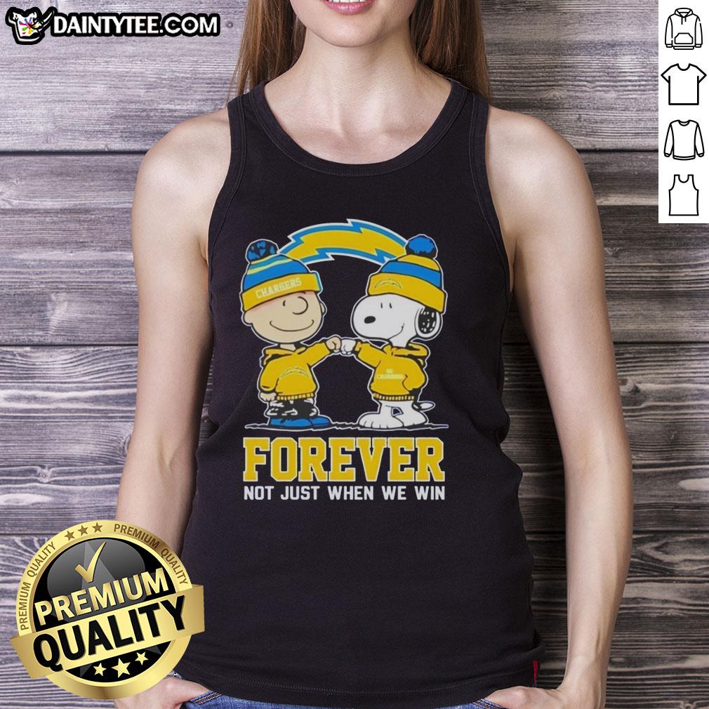 cute-peanut-snoopy-charlie-brown-los-angeles-chargers-forever-not-just-when-we-win-tank-top Cute Peanut Snoopy and Charlie Brown tank top for Los Angeles Chargers fans - 'Forever Not Just When We Win.'