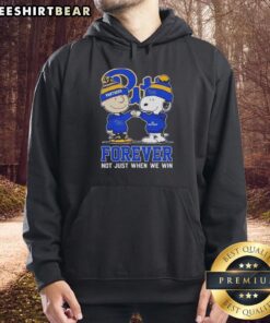 Cute Snoopy and Charlie Brown hoodie with 'Pitt Panthers Forever' design, perfect for fans and cozy wear.