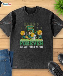 Cute Peanuts Baylor Bears Forever t-shirt, showcasing team spirit for Baylor fans, perfect for game day or casual wear.