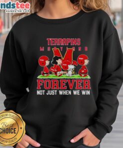Cute Peanuts Maryland Terrapins Forever sweatshirt, perfect for fans celebrating team spirit any time, not just when we win.