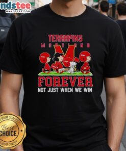 Alt Text: Cute Peanuts Maryland Terrapins Forever T-Shirt design featuring a fun graphic, perfect for fans beyond just winning.