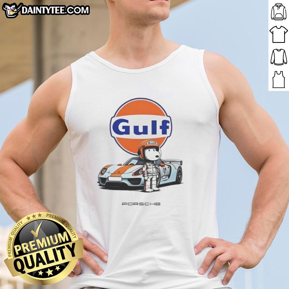 cute-snoopy-gulf-porsche-tank-top Alt Text: Cute Snoopy Gulf Porsche tank top featuring a playful Snoopy design, perfect for car enthusiasts and casual wear.