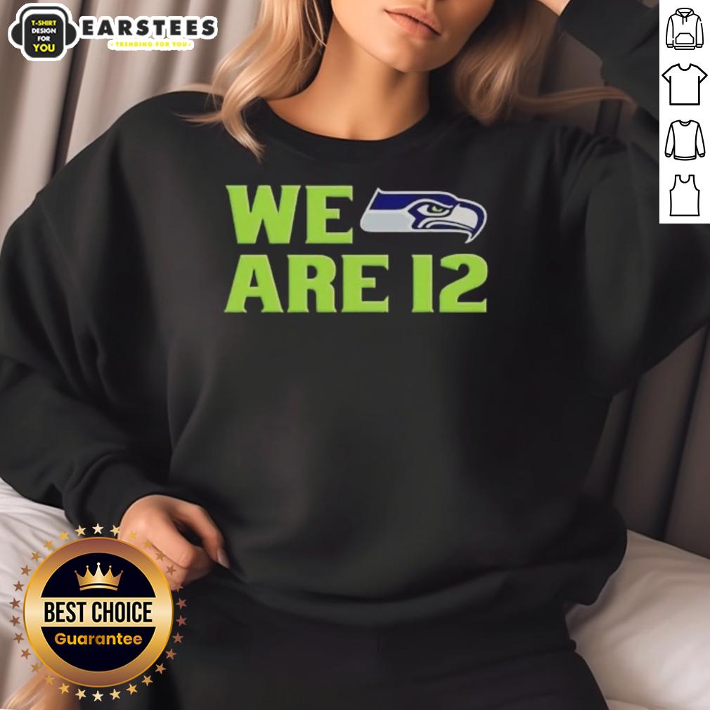 cute-we-are-12-seattle-seahawks-sweatshirt Adorable 'We Are 12' Seattle Seahawks sweatshirt showcasing team spirit and cozy style for fans.