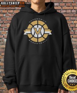 Alt Text: Top Vanderbilt Commodores Basketball Classic Circle Logo Hoodie featuring team colors and iconic logo design.
