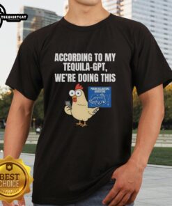 Funny Tequila-GPT adventure t-shirt featuring a playful design of poking alligators, perfect for humor lovers.