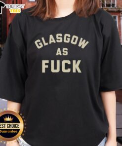 Funny Glasgow as F*ck ladies tee featuring a humorous design perfect for casual wear and showcasing Scottish pride.