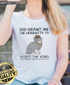 Funny God Grant Me The Serenity Tee featuring cat ladies and playful vibes for a quirky and humorous style.