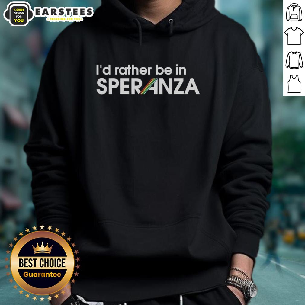 funny-id-rather-be-in-speranza-arc-raiders-logo-hoodie Alt Text: Funny 'I'd Rather Be in Speranza' Arc Raiders logo hoodie showcasing a playful design for fans.