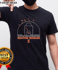 Funny Illinois Fighting Illini T-Shirt featuring 'The Day West Lafayette Learned The Name Keaton Wagler' design.