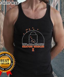 Funny Illinois Fighting Illini tank top featuring Keaton Wagler, celebrating a memorable day in West Lafayette.