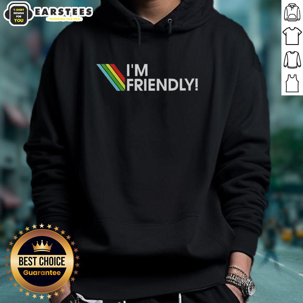 funny-im-friendly-arc-raiders-logo-hoodie Funny I'm Friendly Arc Raiders Logo Hoodie featuring a playful design for fans of the Arc Raiders game.