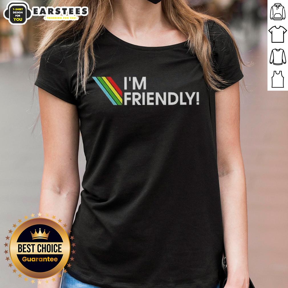 funny-im-friendly-arc-raiders-logo-ladies-tee Funny Im Friendly Arc Raiders Logo Ladies Tee featuring a playful design perfect for fans and casual wear.