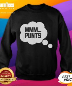 Funny MMM Punts sweatshirt featuring a humorous design, perfect for casual wear and showing off your unique style.