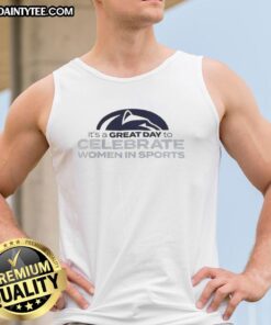 Funny Penn State Nittany Lions tank top celebrating women in sports, perfect for game day and women's sports events.
