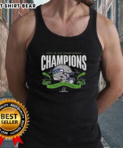 Alt Text: Funny Seattle Seahawks 2025-2026 NFC Championship Champions tank top featuring a humorous design for fans.