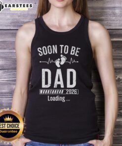 Funny soon-to-be dad Est 2026 loading tank top design, perfect for expectant fathers celebrating their upcoming parenthood.