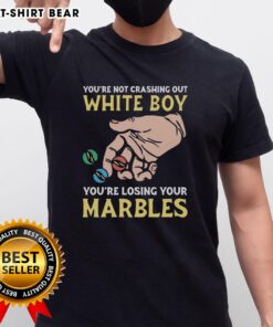 Funny 'You're Not Crashing Out, You're Losing Your Marbles' T-Shirt featuring playful graphics and bold text design.