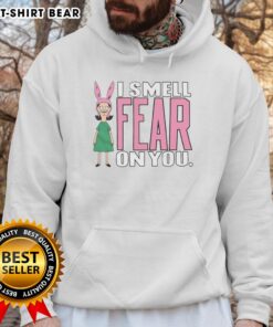 Good Bobs Burgers Louise I Smell Fear On You Hoodie featuring vibrant design and cozy fit for fans of the show.