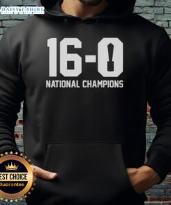 2025 Indiana Hoosiers hoodie celebrating their Good-16-0 National Champions victory, stylish and comfortable design.