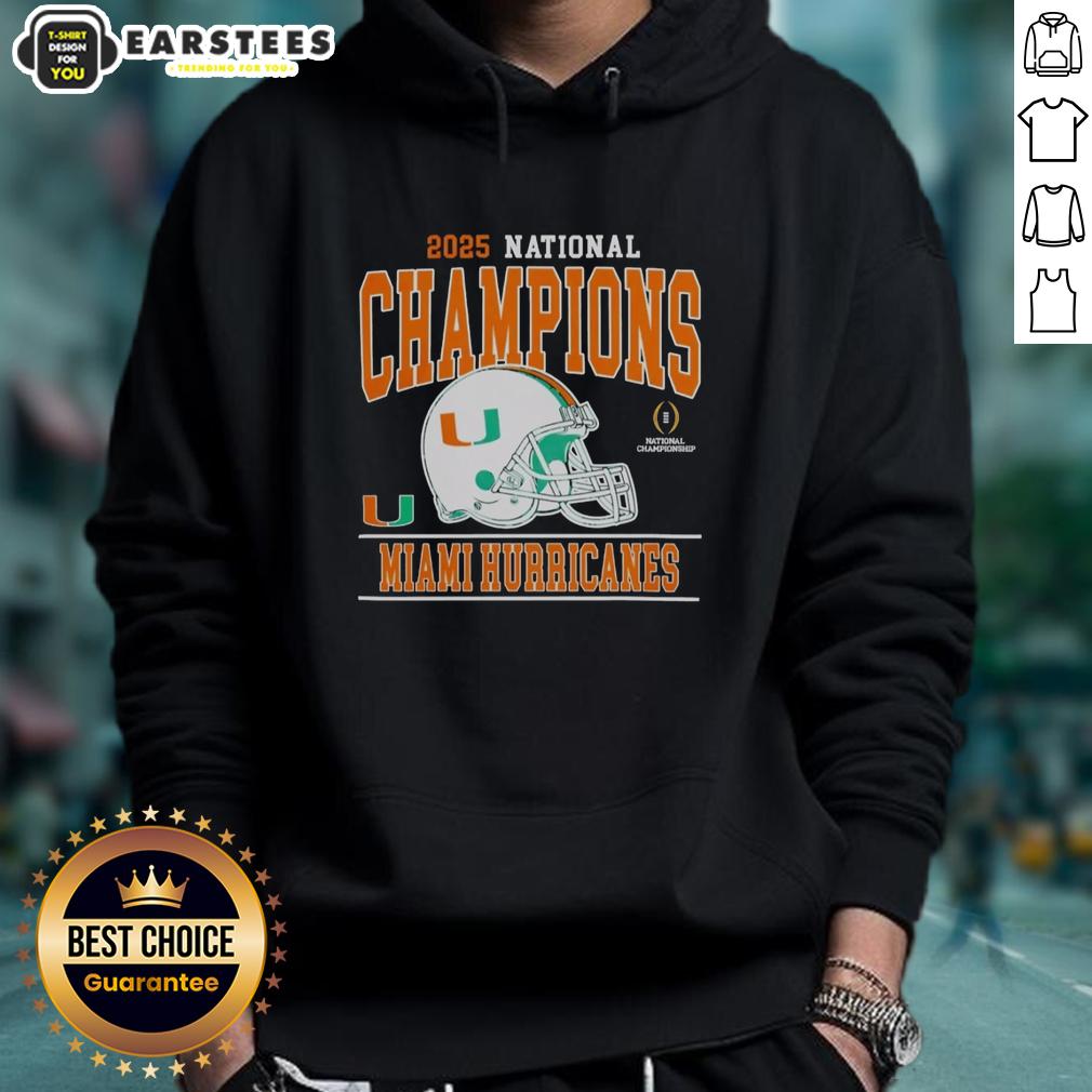 good-2025-cfp-national-champions-miami-hurricanes-football-hoodie 2025 CFP National Champions Miami Hurricanes football hoodie featuring team logo and vibrant colors.