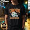 2025 CFP National Champions Miami Hurricanes football T-shirt featuring vibrant team colors and logo design.
