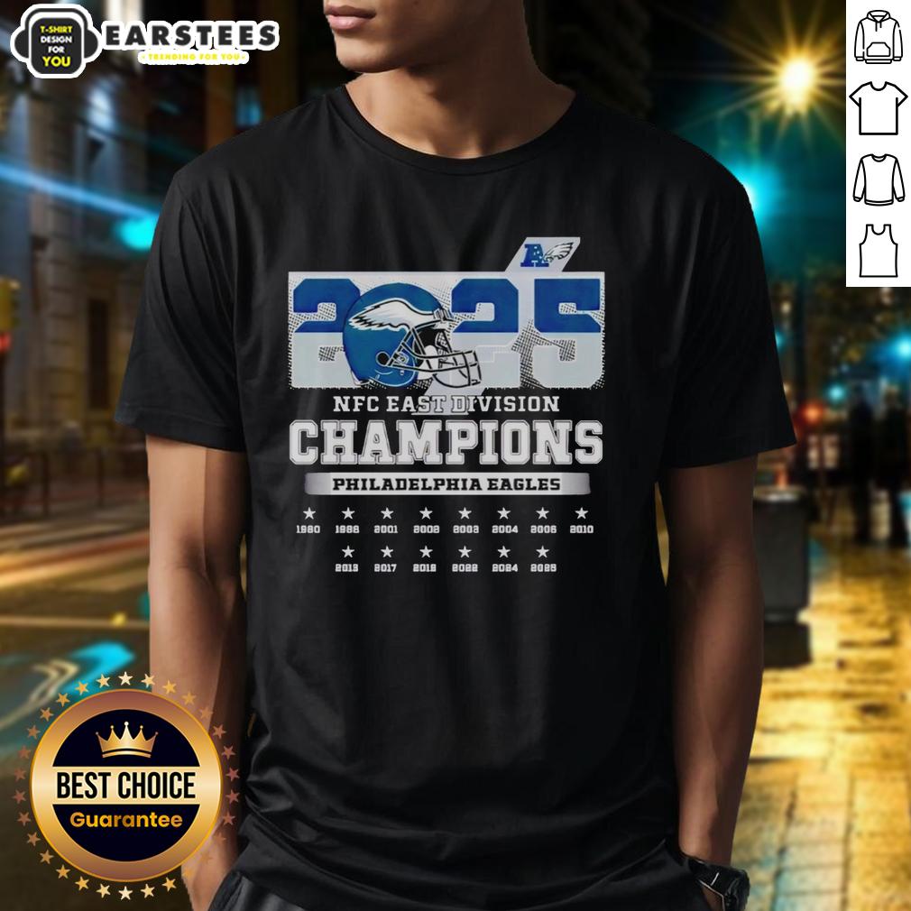 good-2025-nfc-east-division-champions-philadelphia-eagles-t-shirt Good 2025 NFC East Division Champions Philadelphia Eagles T-Shirt featuring bold team graphics in vibrant colors.