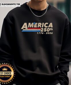 Good 250th Patriotic USA sweatshirt celebrating 250-year American anniversary with bold graphic design.