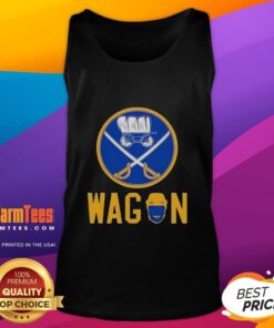 Good Absolute Wagon Buffalo Sabres tank top featuring team colors and logo, perfect for sports fans and summer wear.