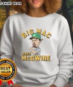 Alt Text: Good Athletics Mark McGwire Big Mac sweatshirt featuring vintage design for baseball fans and collectors