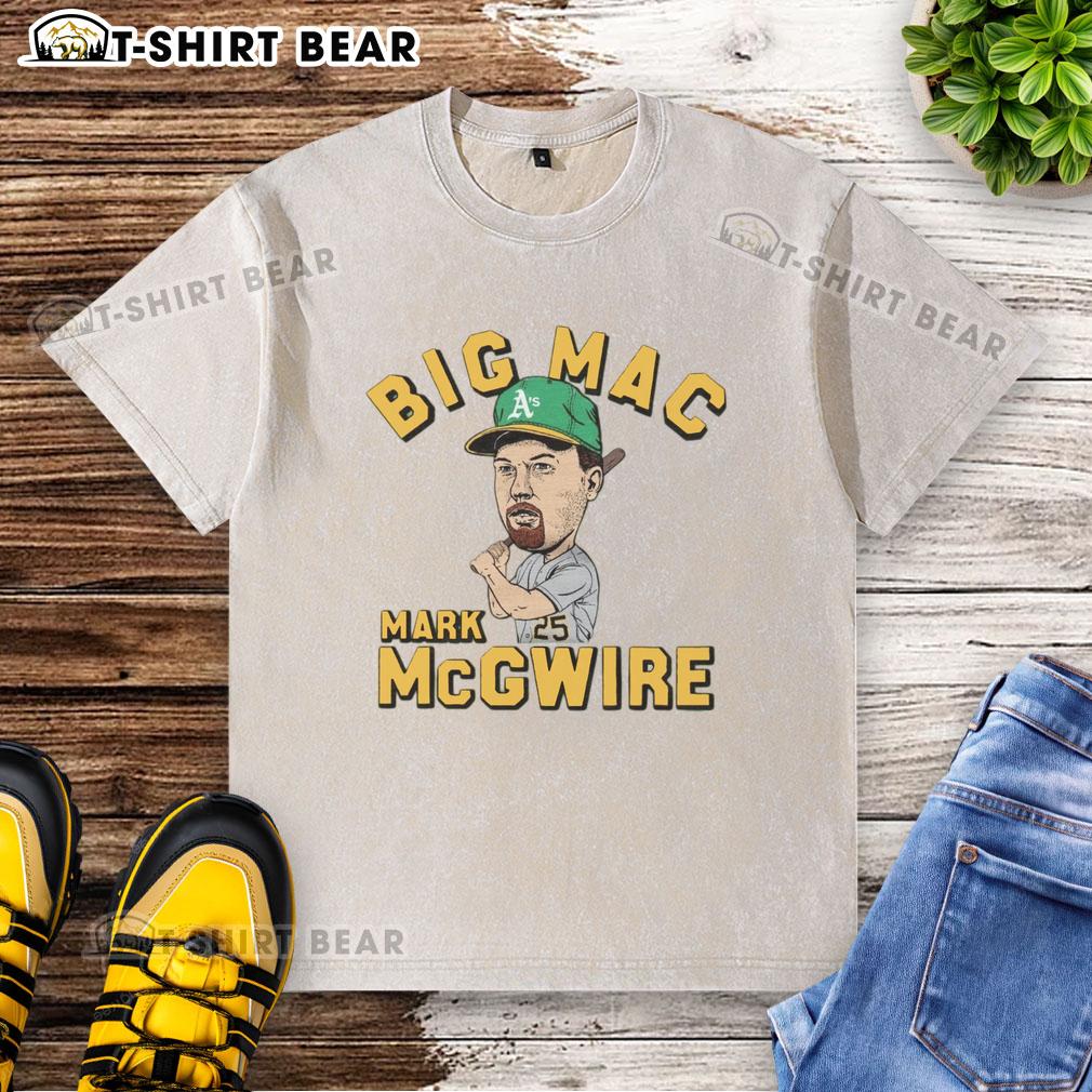 Good Athletics Mark Mcgwire Big Mac Washed T Shirt Good Athletics Mark McGwire Big Mac washed t-shirt featuring classic baseball graphics for fans and collectors.