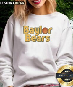 Good Baylor Bears Basketball Stacked Hoops Sweatshirt featuring vibrant team colors and logo, perfect for fans.