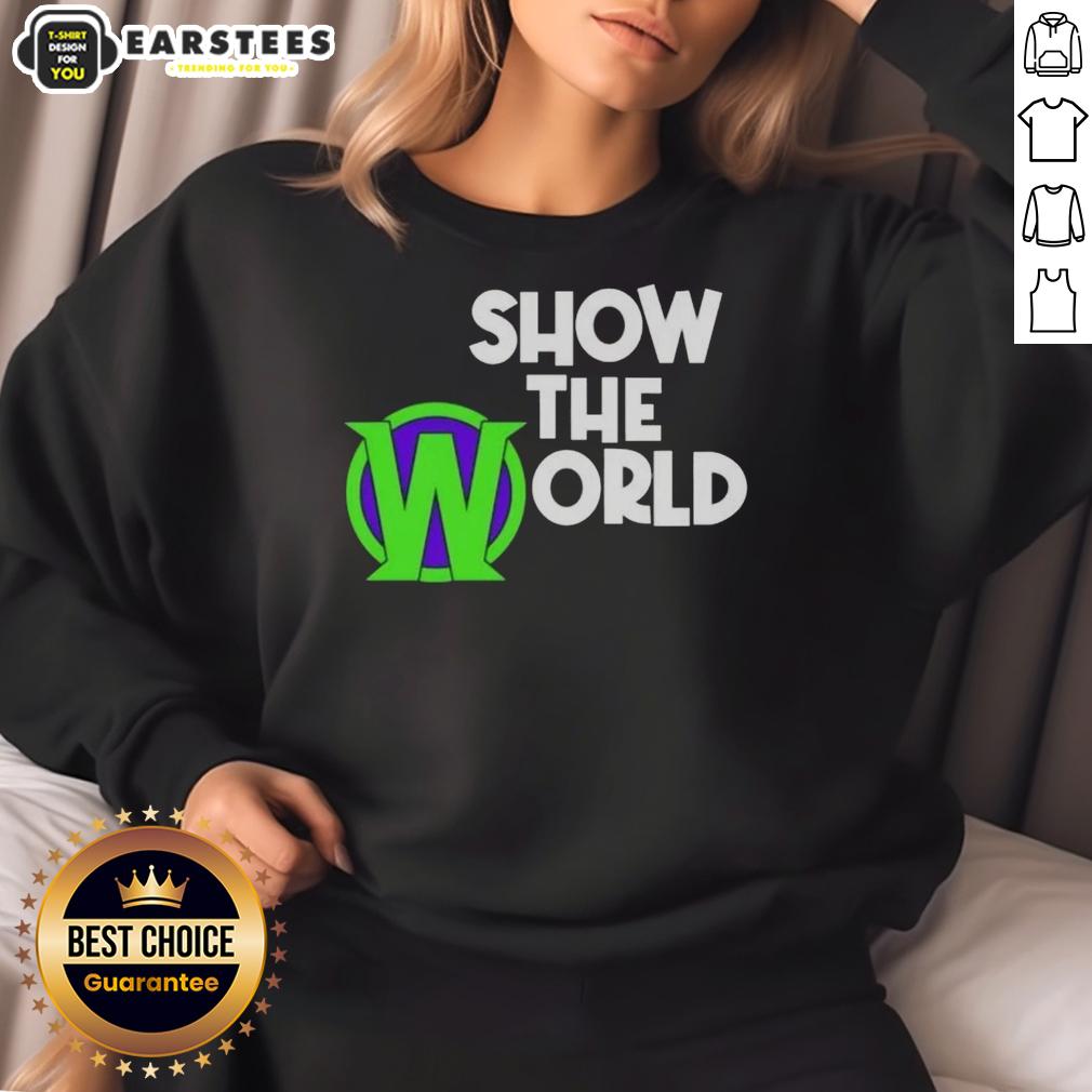 good-becca-wiley-show-the-world-sweatshirt Good Becca Wiley Show The World sweatshirt featuring a stylish design in a cozy fit, perfect for casual wear.
