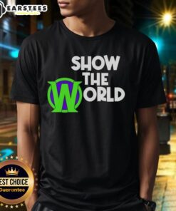 Good Becca Wiley Show The World T-Shirt featuring vibrant design and eye-catching graphics, perfect for fans and fashion lovers.