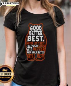 Good Better Best Bears Sports Football Ladies Tee in vibrant colors, perfect for game day and casual wear.