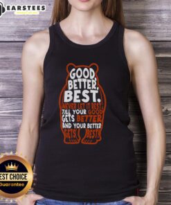 Good Better Best Bears Sports Football Tank Top featuring a stylish design for fans and athletes.