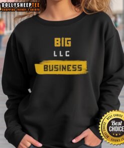 Good Big Business Corp Gold Sweatshirt for Big Business LLC, stylish and comfortable apparel for entrepreneurs and professionals.