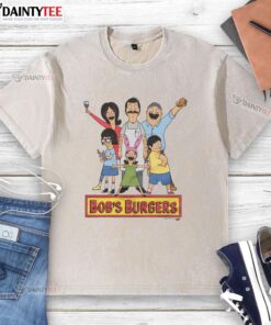 Good Bobs Burgers washed t-shirt featuring vibrant graphics and a comfortable fit for fans of the iconic animated series.
