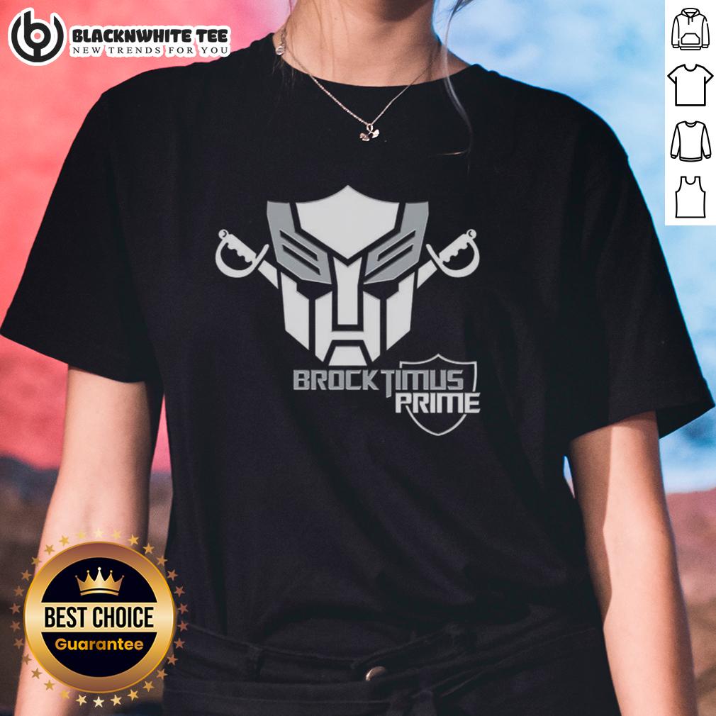 Good Brock Optimus Prime Transformer Las Vegas Raiders Parody Logo Ladies Tee Good Brock Optimus Prime Transformer parody logo on a ladies tee, featuring Las Vegas Raiders-inspired design.