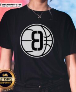 Brooklyn Nets Ed8 logo ladies tee featuring a stylish design for female fans of the team.