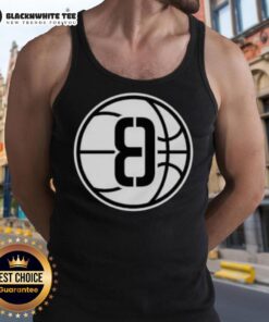 Good Brooklyn Nets Ed8 logo tank top featuring bold team colors and stylish design for basketball fans.