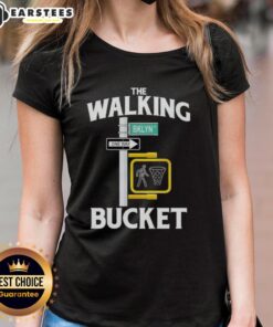 Alt Text: Good Brooklyn Nets The Walking Bucket ladies tee featuring vibrant team graphics and comfortable fit for fans.