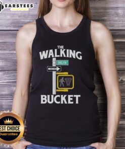 Brooklyn Nets The Walking Bucket tank top featuring bold graphics, perfect for fans and summer basketball wear.