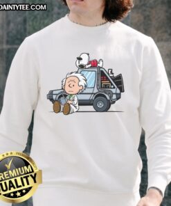 Good Brown to the Future sweatshirt featuring a retro design, perfect for casual wear and stylish outfits.