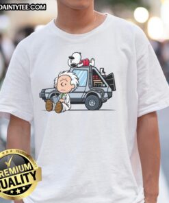 Good Brown To The Future T-Shirt featuring a retro design with vibrant colors, perfect for casual wear and fans of science fiction.