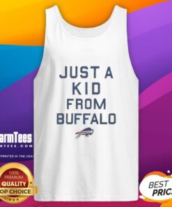 Good Buffalo Bills Just A Kid From Buffalo tank top featuring a vibrant design, perfect for fans of the Buffalo Bills.