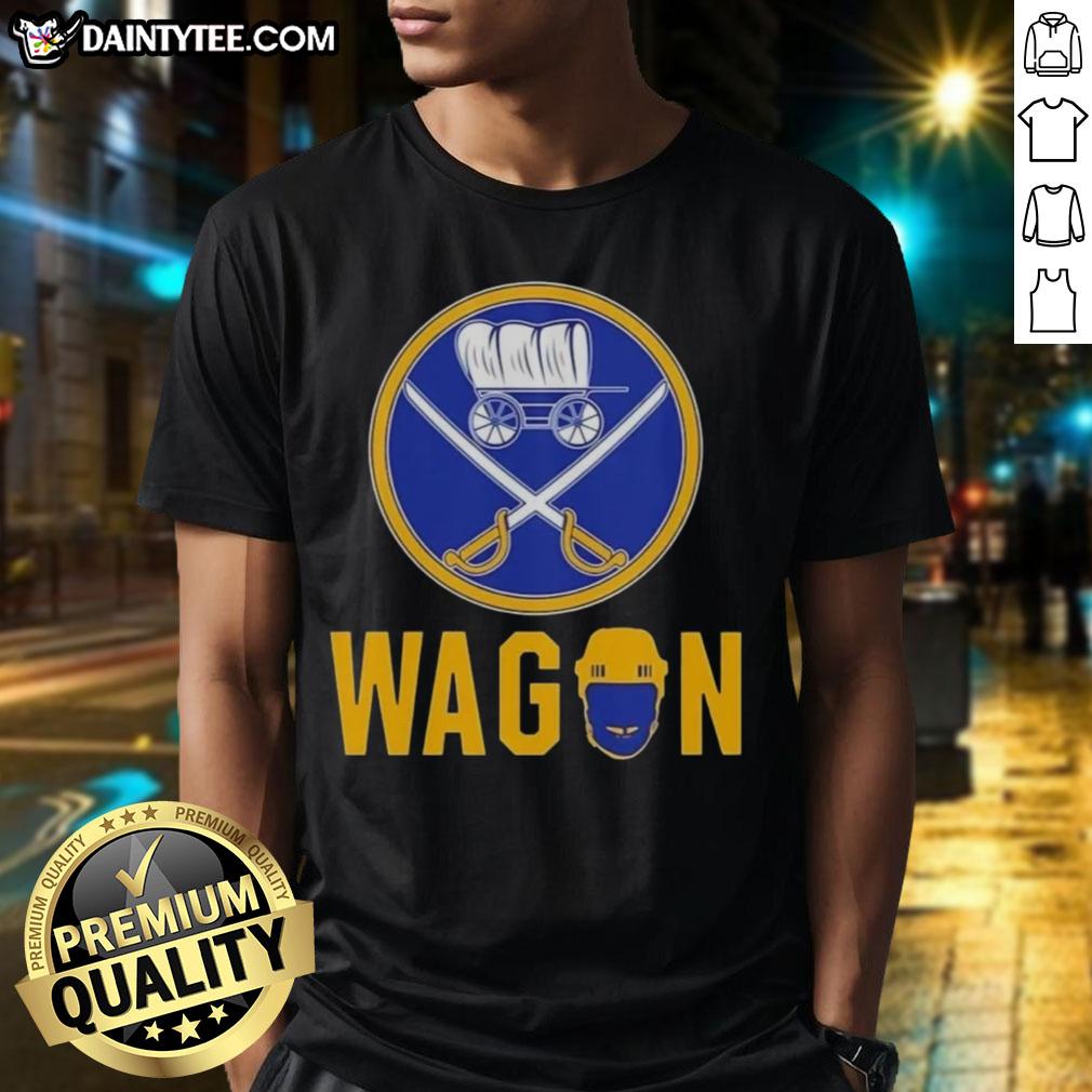 good-buffalo-sabres-wagon-logo-t-shirt Alt Text: Good Buffalo Sabres Wagon Logo T-Shirt featuring a bold team logo on a stylish shirt design for fans.