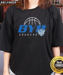 Good BYU Cougars basketball ladies tee in blue, featuring team logo and stylish design for fans and athletes.