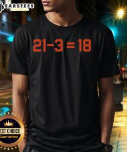 Good Caleb Williams 21-3 = 18 T-Shirt featuring a bold graphic design celebrating the athlete's achievements.
