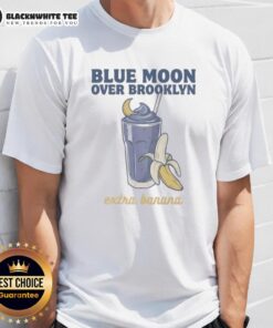 Good Christopher Grady and Scott Hunter Blue Moon Over Brooklyn Extra Banana T-Shirt featuring vibrant graphic design.