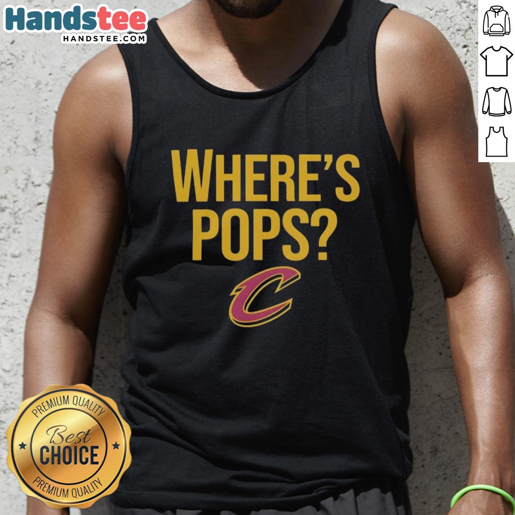 good-cleveland-cavaliers-basketball-big-logo-wheres-pops-tank-top Cleveland Cavaliers basketball big logo on a stylish tank top design from Where's Pops, perfect for fans.